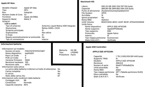 Apple MacBook Pro 16 inch 16.2 M1 Max 64GB 1TB SSD 10C CPU 32C GPU 98 Cycles- - Image 5